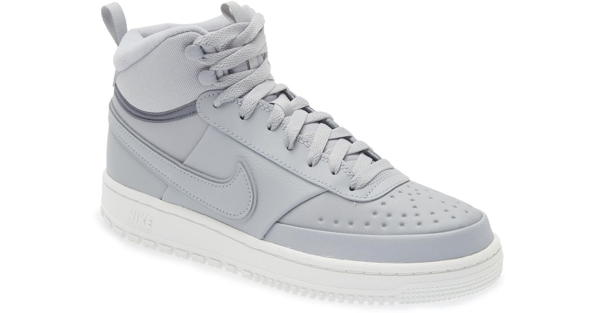 Nike Court Vision Mid Winter Sneaker in White for Men | Lyst