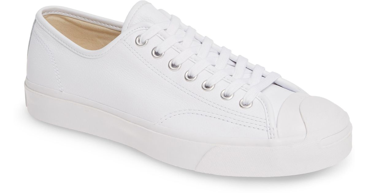 Converse Jack Purcell Tumbled Leather Casual Sneakers From Finish Line ...