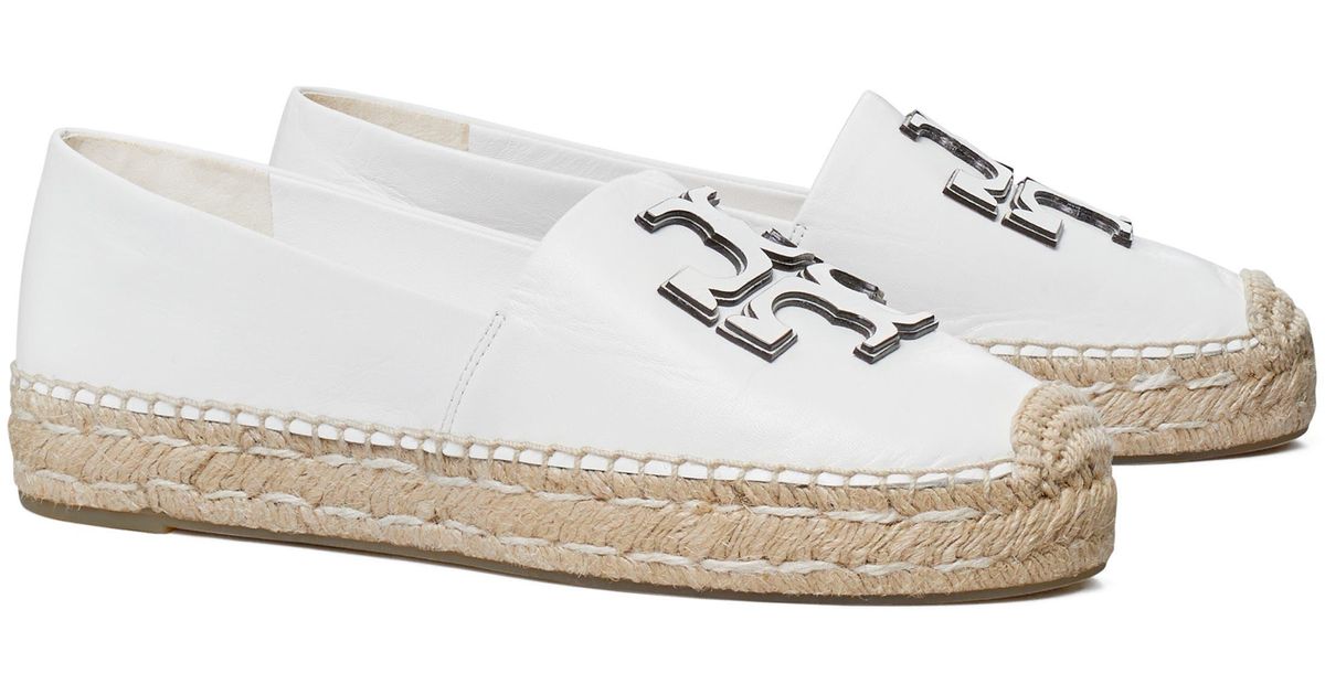 Tory Burch Ines Espadrille Flat in White | Lyst