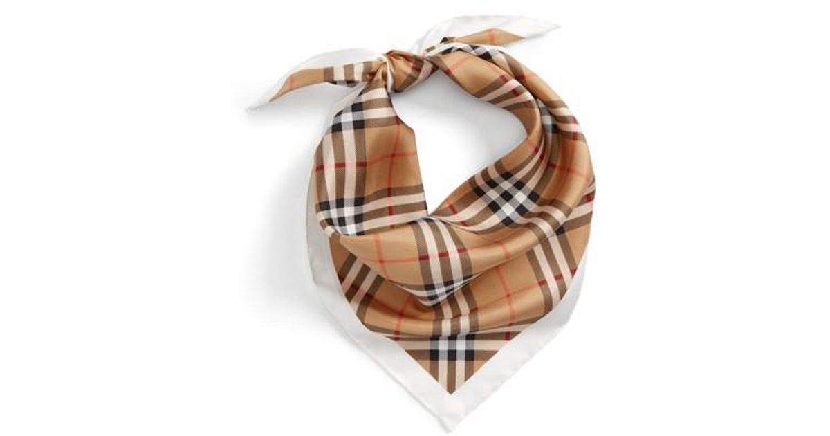 burberry silk head scarf