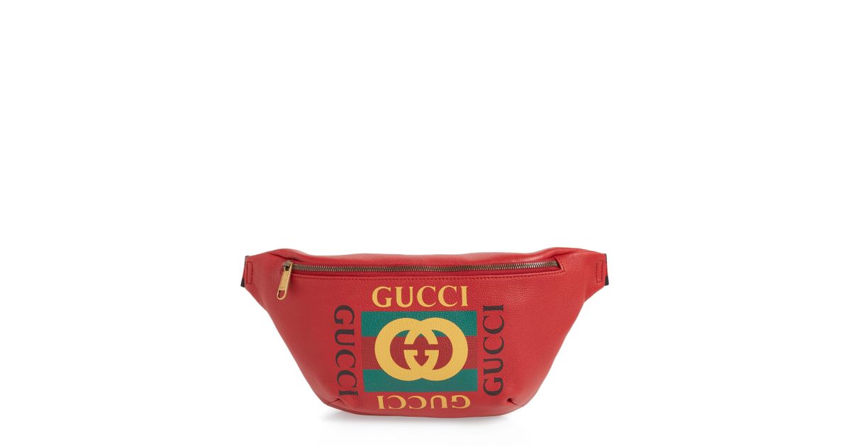 red gucci fanny