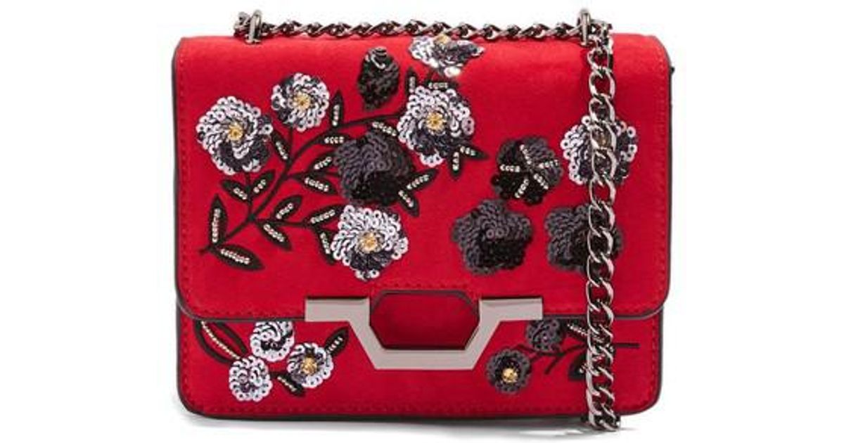 topshop red crossbody bag