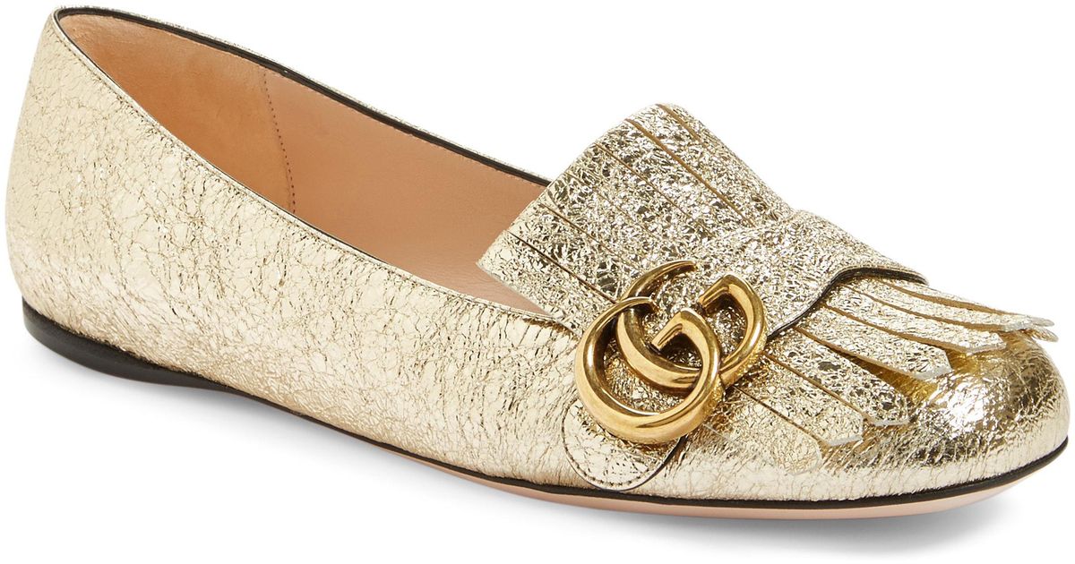 Gucci Marmont Flats Gold Discount, 55% OFF | www.geb.cat