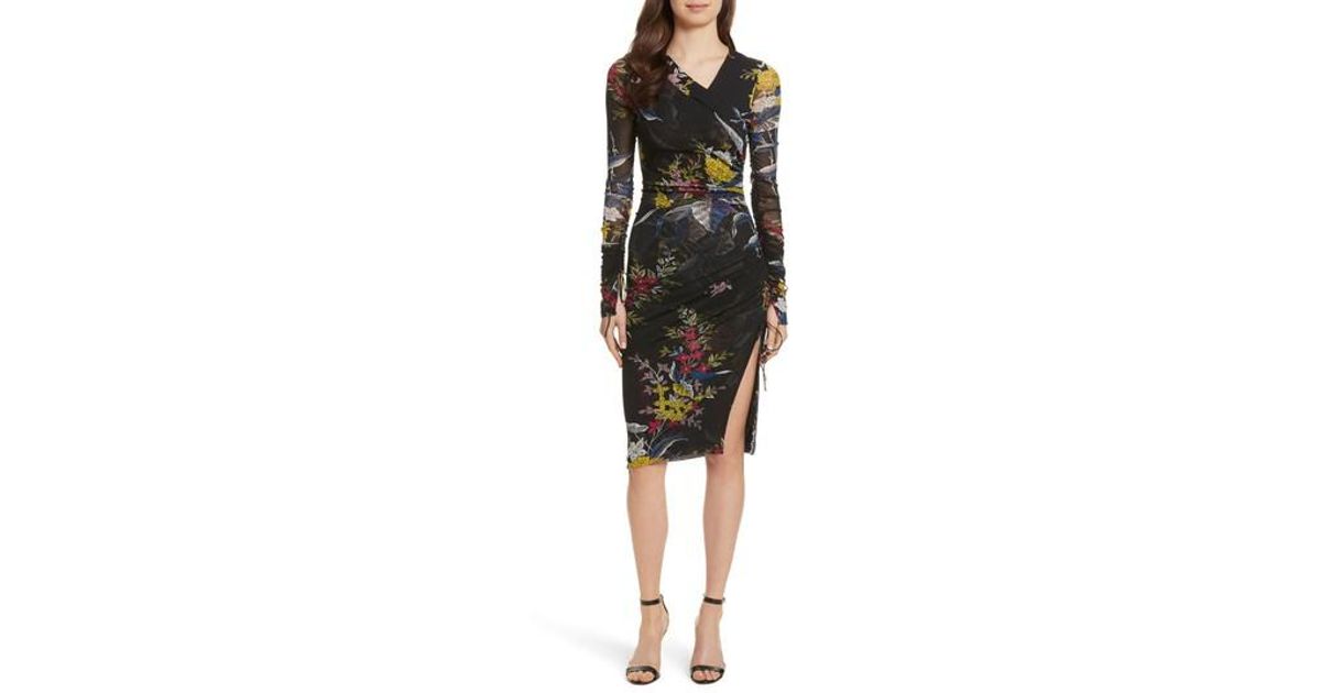diane von furstenberg ruched dress