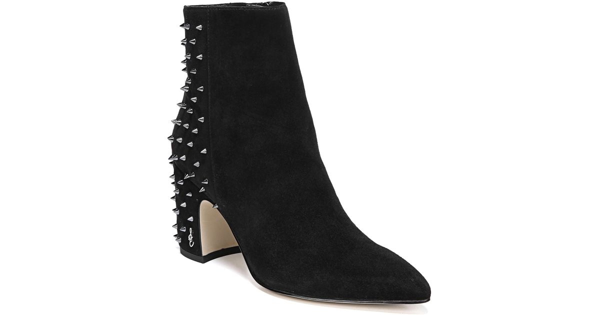 sam edelman heath studded heel bootie