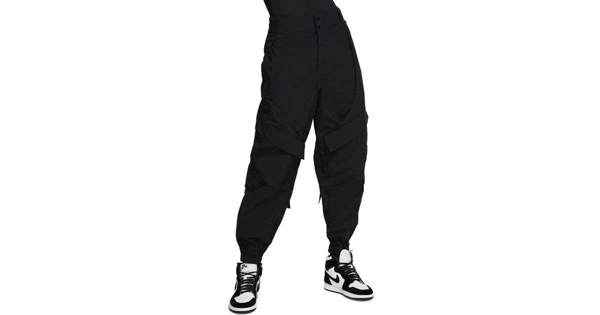 Jordan Utility Nylon Pants in Black 