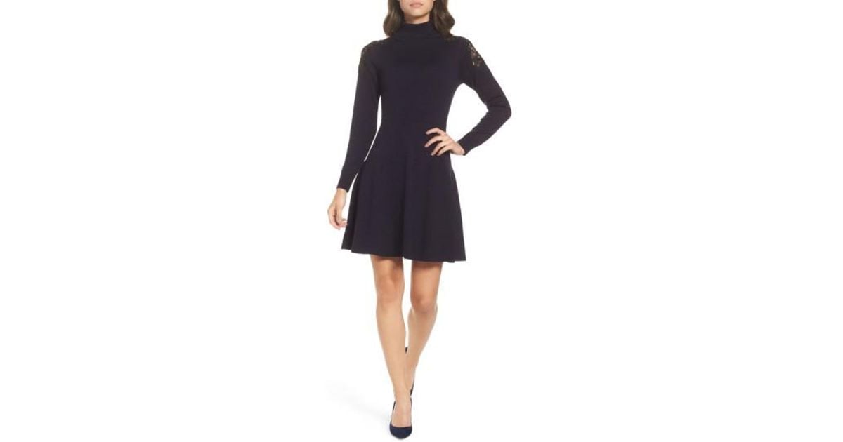 eliza j turtleneck sweater dress