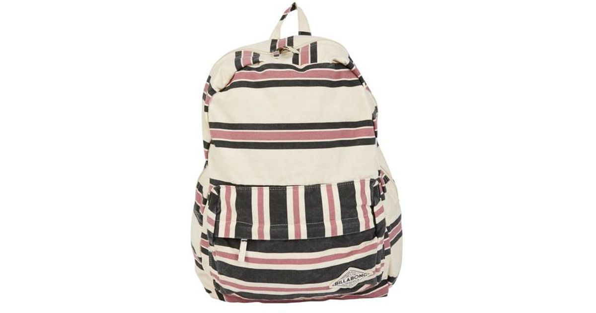 billabong striped backpack