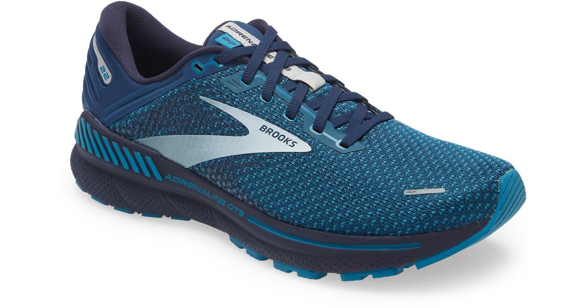 Brooks Adrenaline Gts 22 Running Sneaker in Blue for Men Lyst