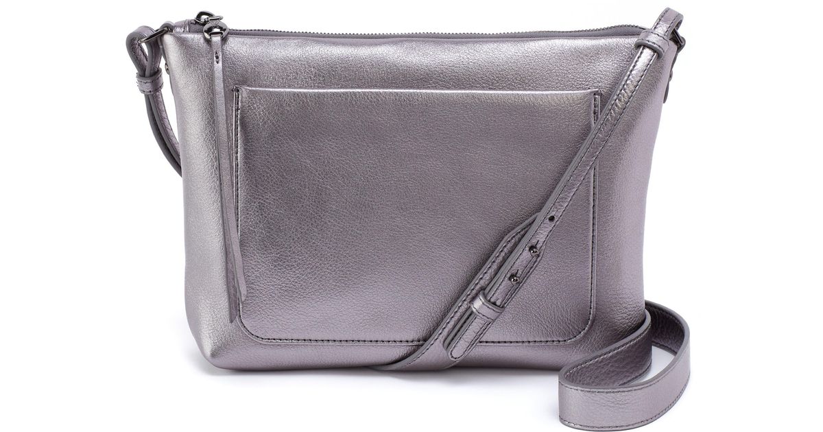 Hobo International Medium Tripp Leather Crossbody Bag in Gray | Lyst