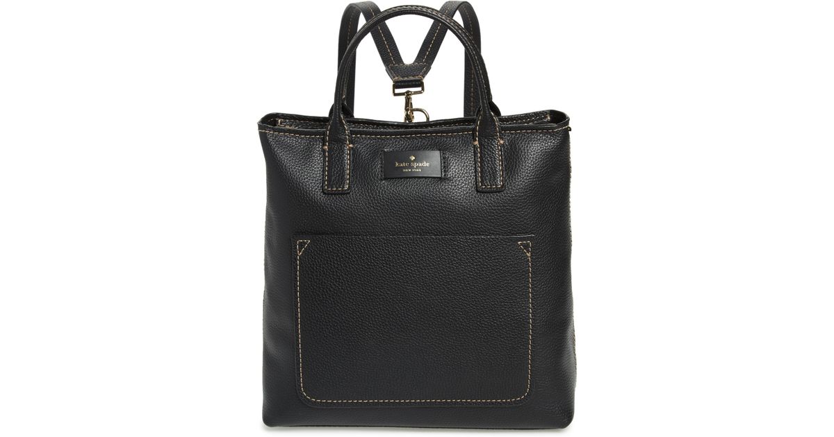 kate spade new york maple street kenzie leather convertible backpack