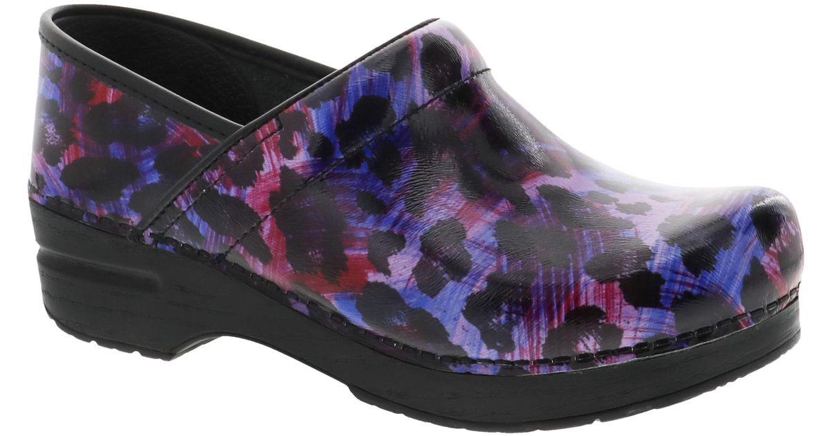 leopard dansko clogs