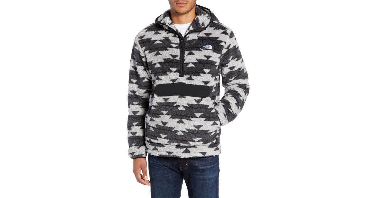 the north face campshire anorak fleece jacket