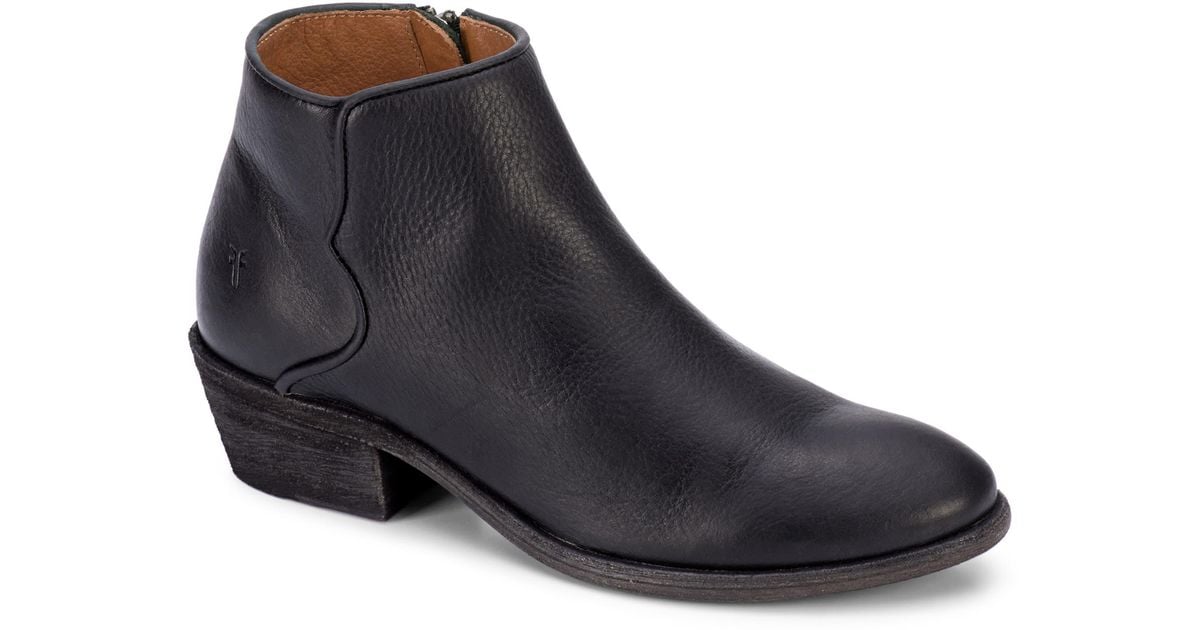 frye carson lace up bootie