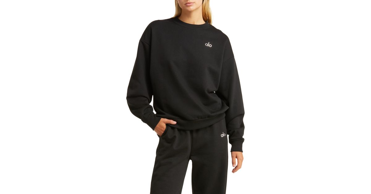 Alo Yoga Accolade Sweatshirt in Black Lyst