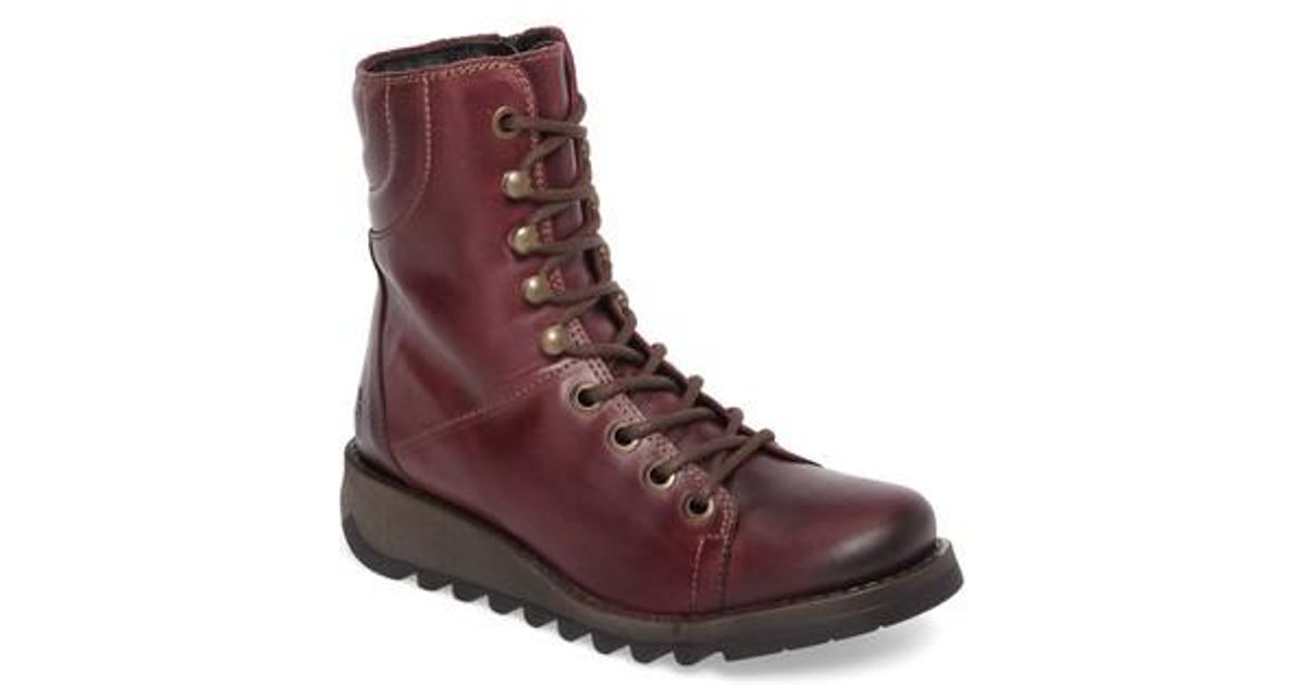 Fly London Leather Same Lace-up Boot in 