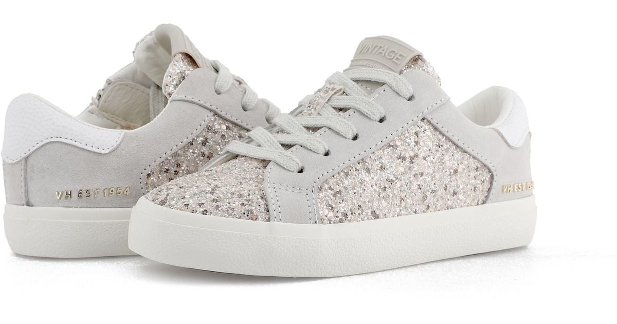 Vintage Havana Kids' Adalene Low Top Glitter Sneaker in White Lyst