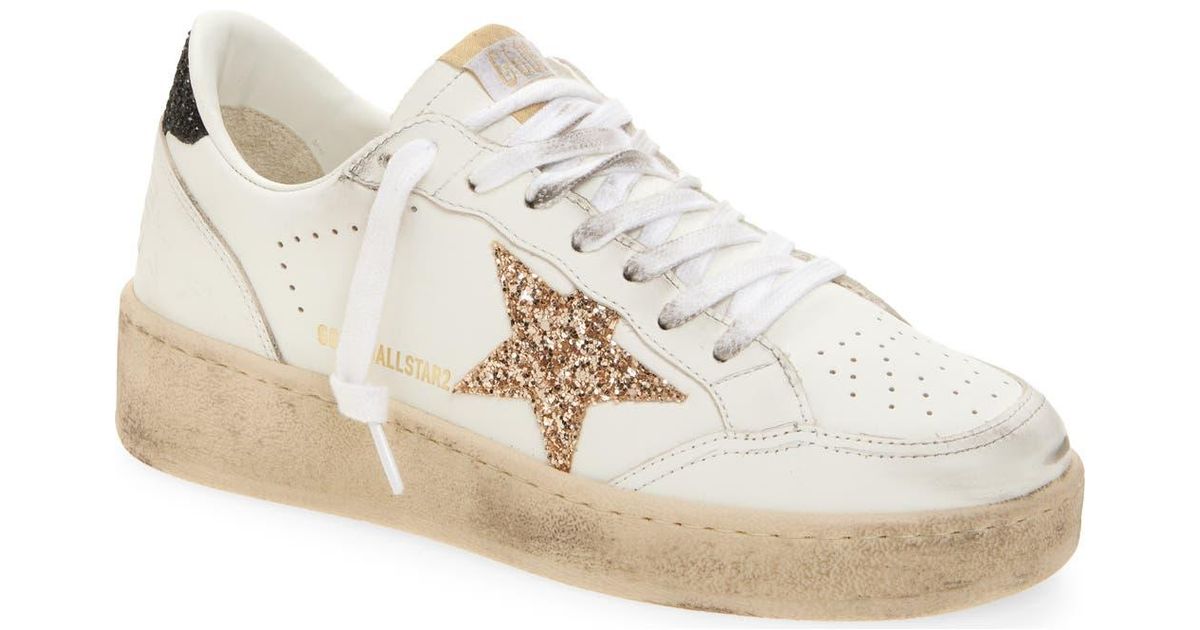 Golden Goose Ball Star 2 Low Top Platform Sneaker in White | Lyst
