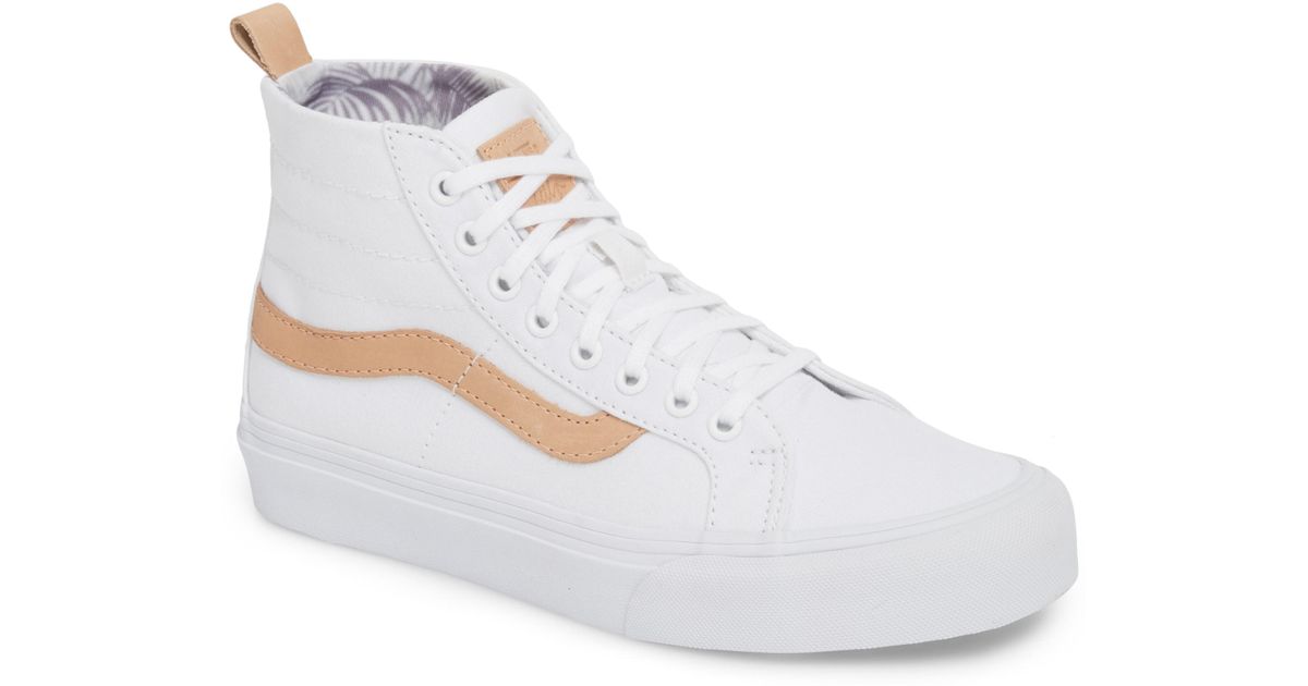 vans leila hurst decon style 36 white trainers