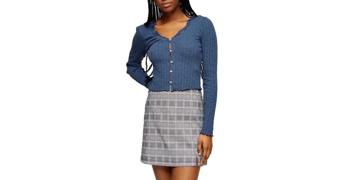 topshop ribbed cardigan