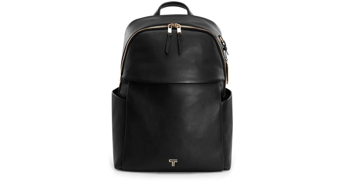 Tumi Raina Leather Backpack in Black Lyst