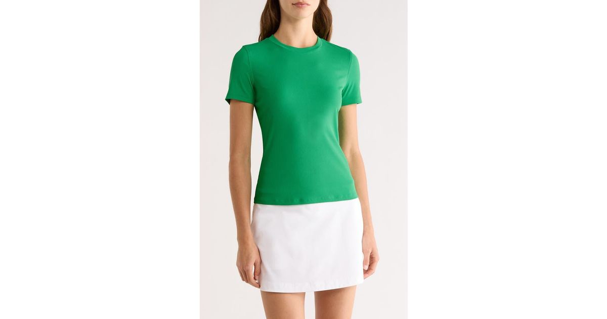 G/FORE Tech Golf Upf 50+ Rib T-Shirt in Green | Lyst