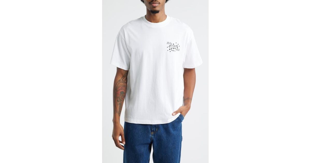 ID Supply Co Npl Dirty Wax Club Graphic T-Shirt in White for Men