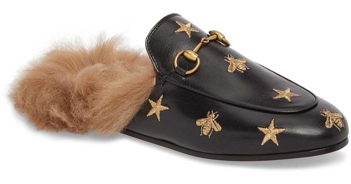 gucci mules with bees