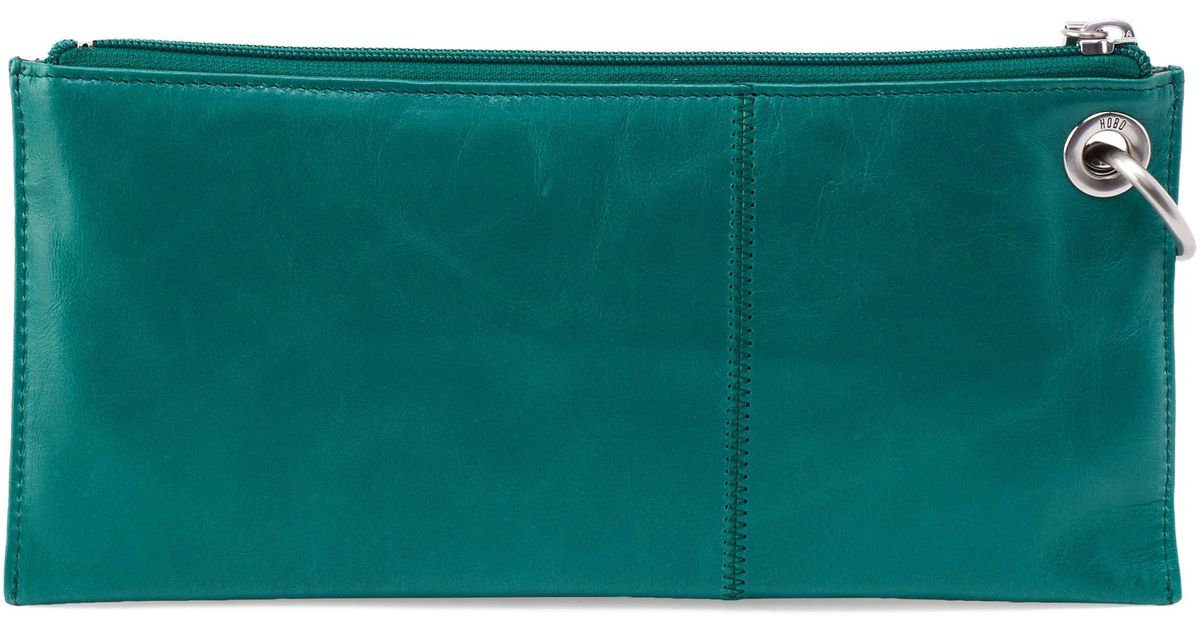 Hobo International 'vida' Leather Clutch in Green | Lyst