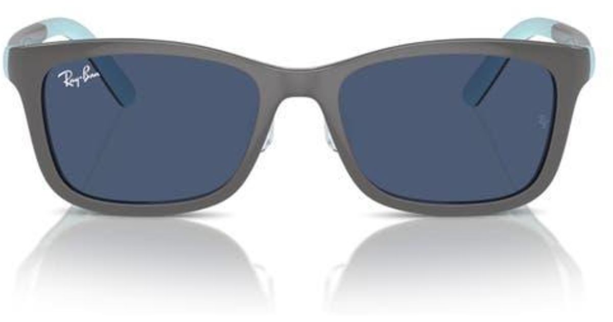 Rectangular Sun Rays Frame Ray-Ban Kids' 49Mm Rectangular Optical Glasses & Clip-On Sunglasses in ...