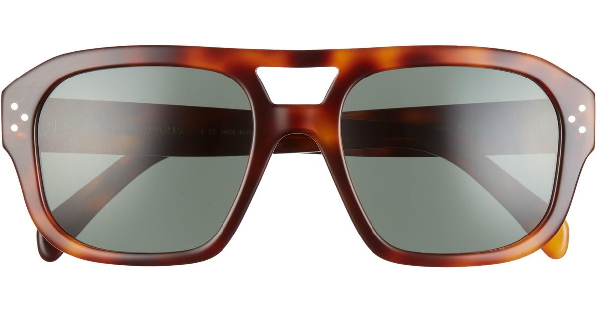 Celine 55mm Aviator Sunglasses for Men | Lyst