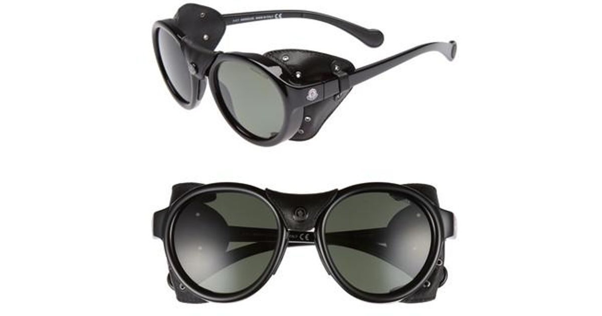 leather shield sunglasses