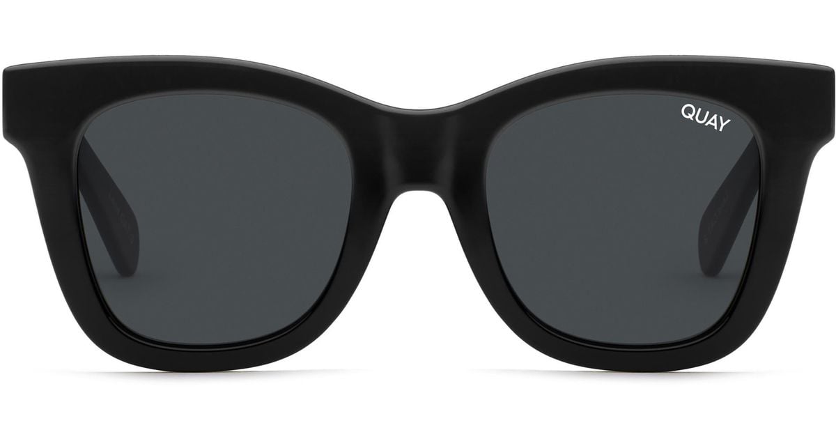 Quay After Hours 57mm Polarized Square Sunglasses in Gray Lyst