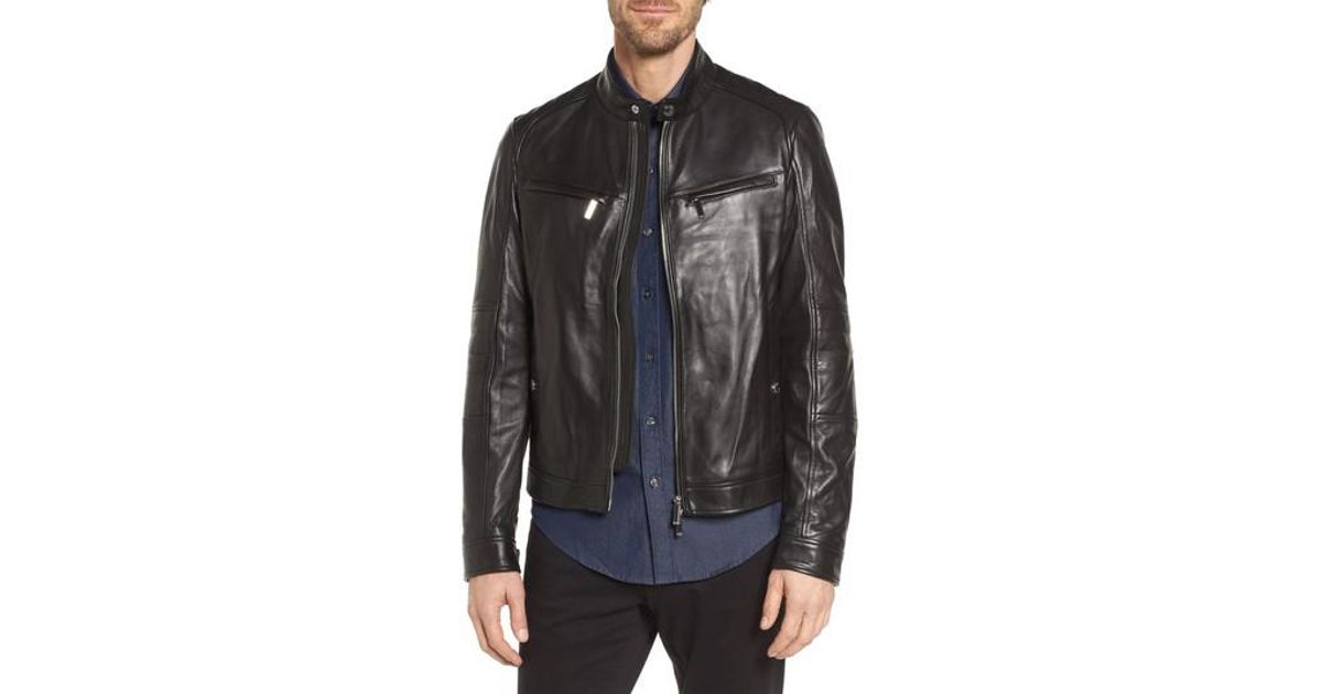 hugo boss petronas leather jacket