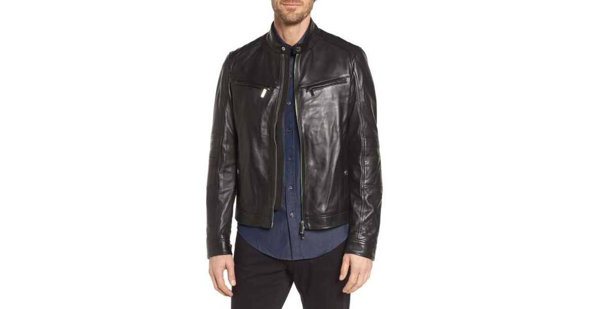 hugo boss amg leather jacket