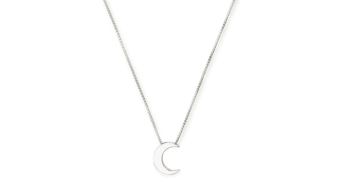 Lyst - ALEX AND ANI Moon Necklace in Metallic
