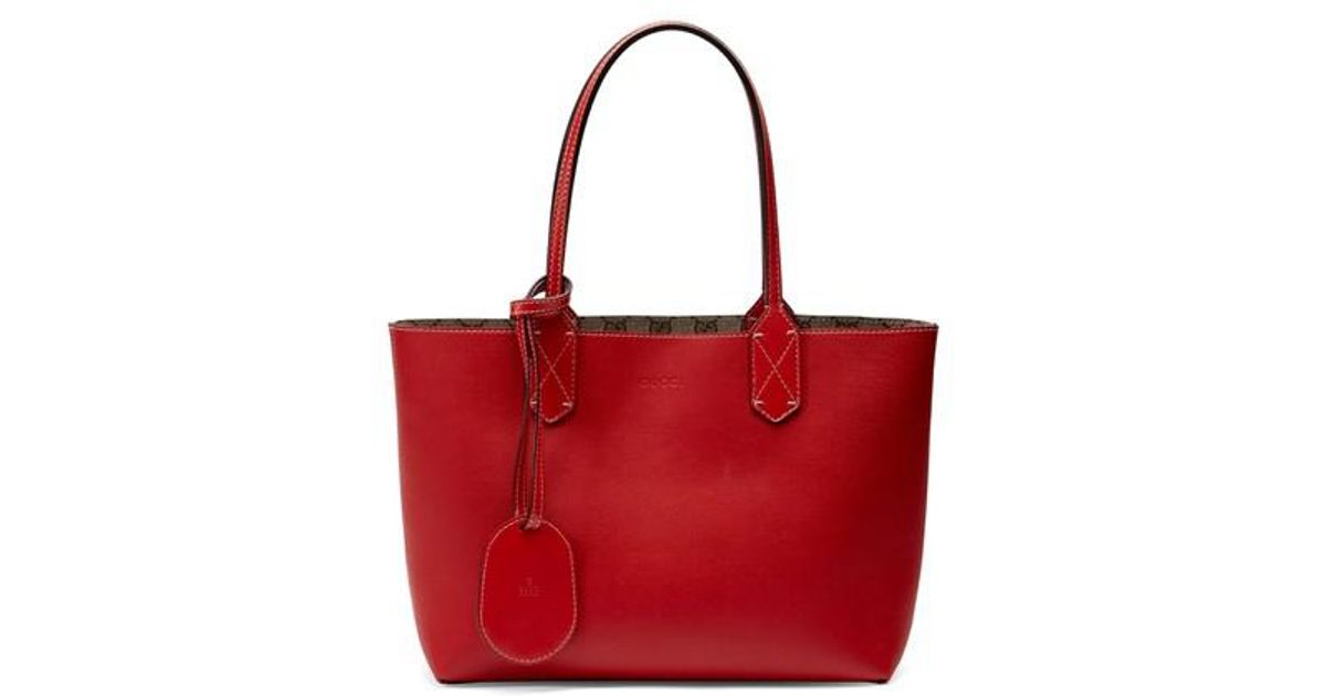 gucci small turnaround reversible leather tote