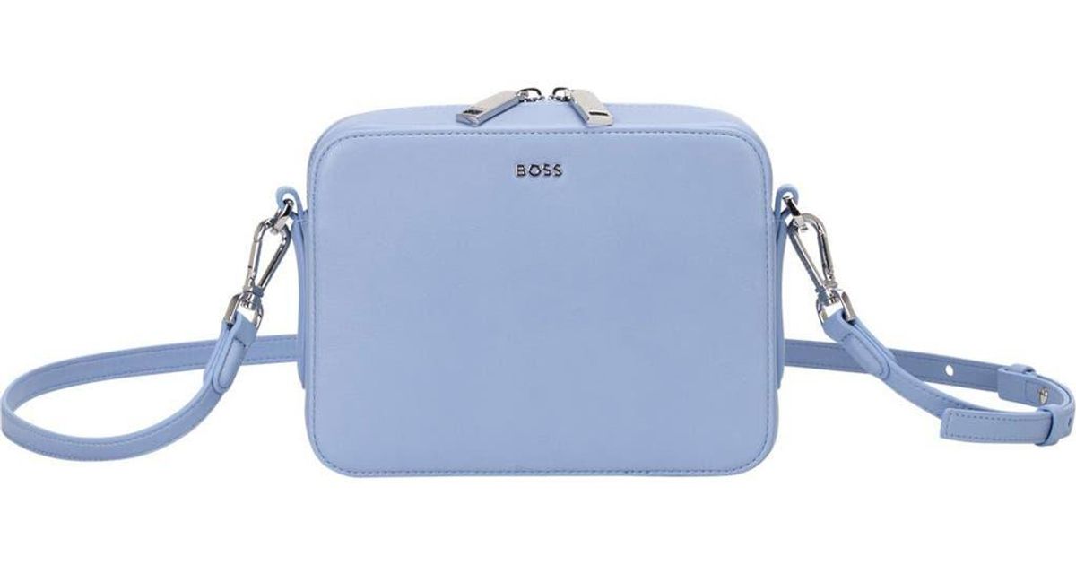 BOSS Liriel Crossbody MG Black - Borsa A Tracolla Compatta 20x15 Cm, In Poliuretano Riciclato