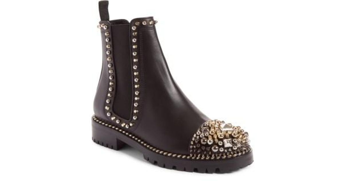 Christian Louboutin Leather Chasse Stud 