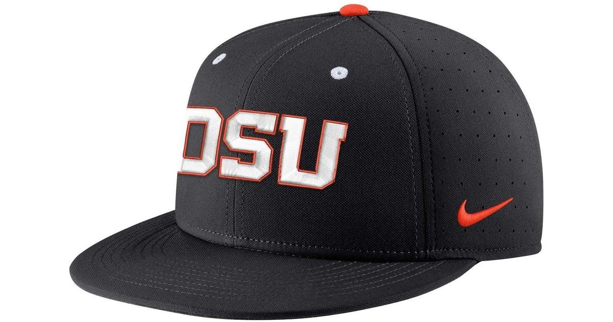 Nike Oregon State Beavers Aero True Baseball Performance Fitted Hat At ...