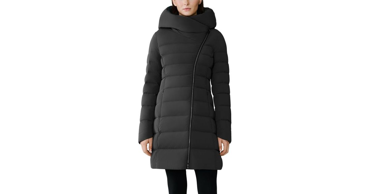SOIA & KYO Judy Water Resistant 700 Fill Power Hooded Down Coat in ...