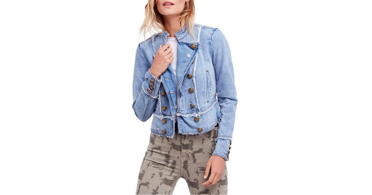 free people ferry denim jacket