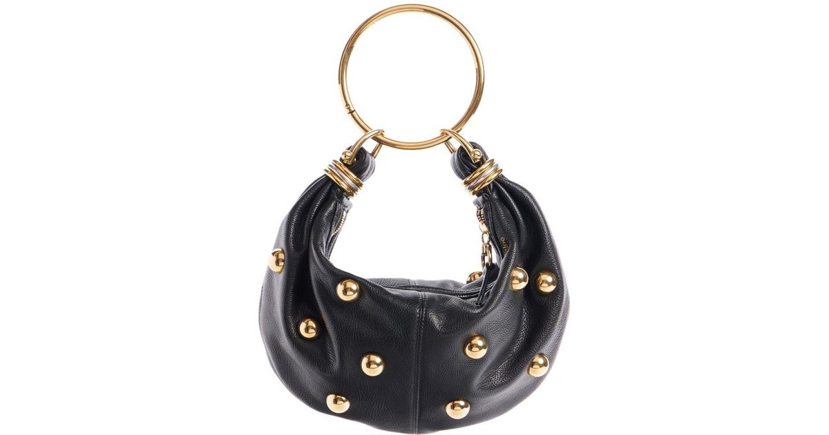 Chloé Small Bracelet Studded Hobo Bag in Blue | Lyst