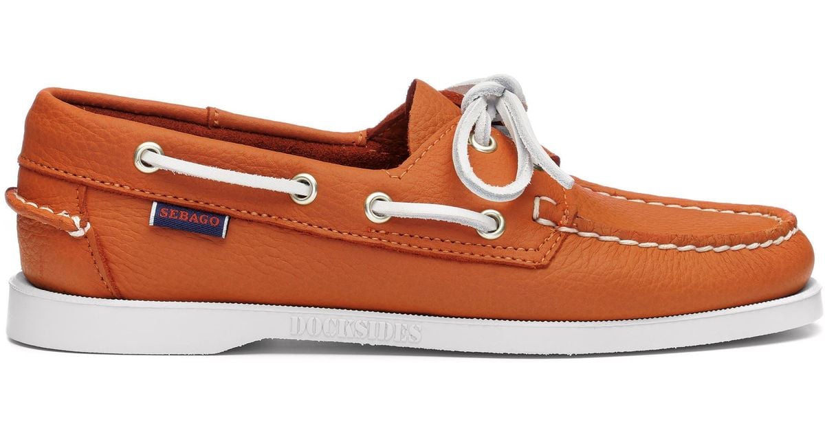 Sebago Portland Fisher Boat Shoe in Red Lyst