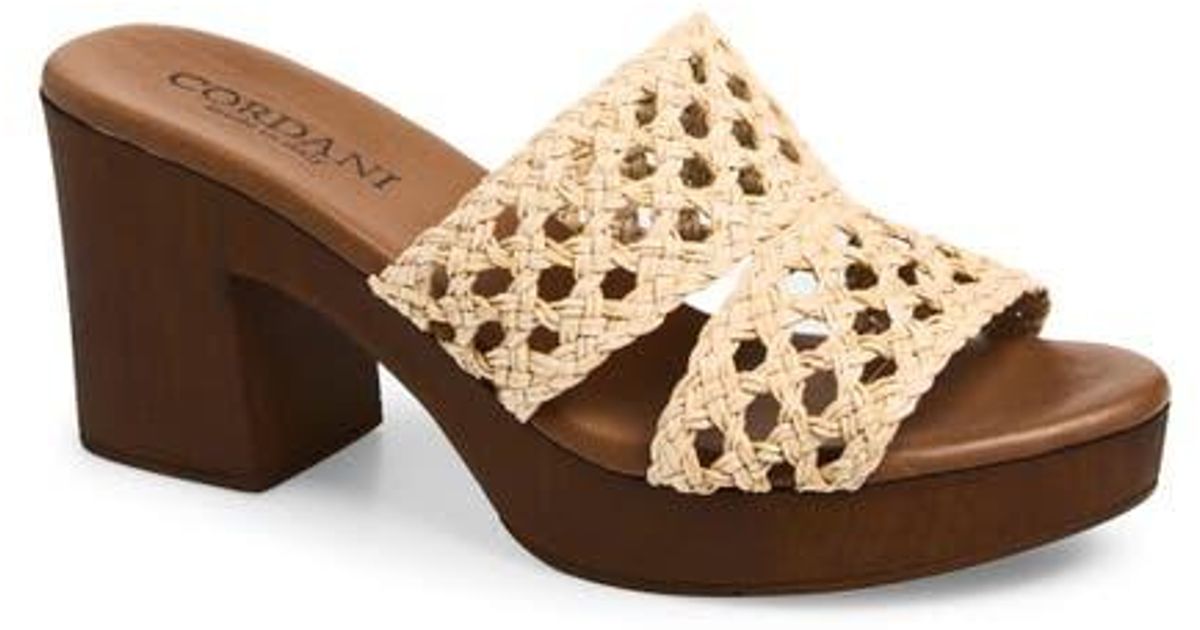 Cordani Wylie Jute Platform Clog in Brown | Lyst