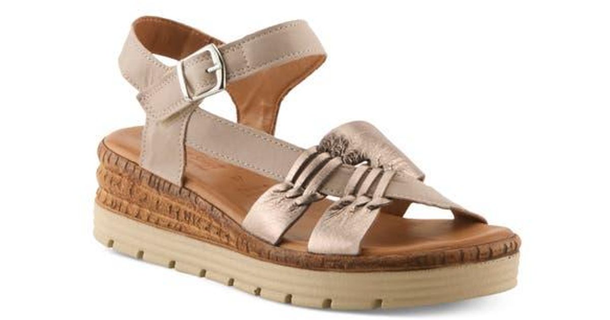 Spring Guide Wedge Spring Step Kirra Wedge Sandal in Brown | Lyst