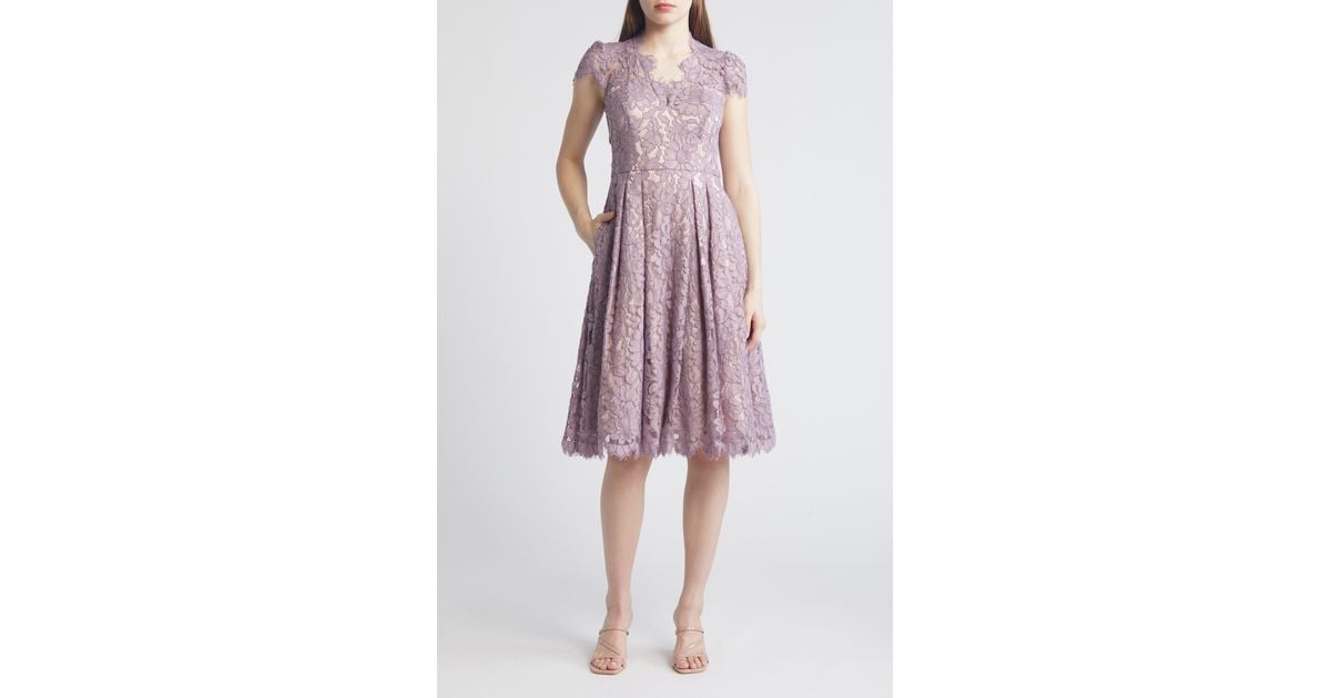 Eliza j purple lace dress outlet