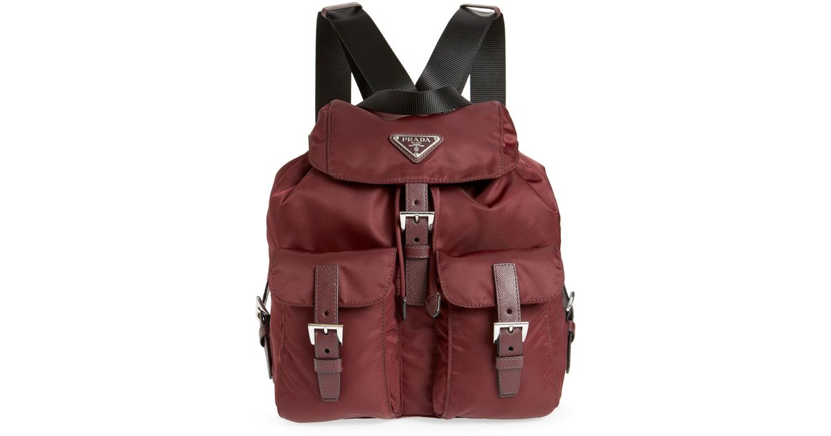 prada medium nylon backpack