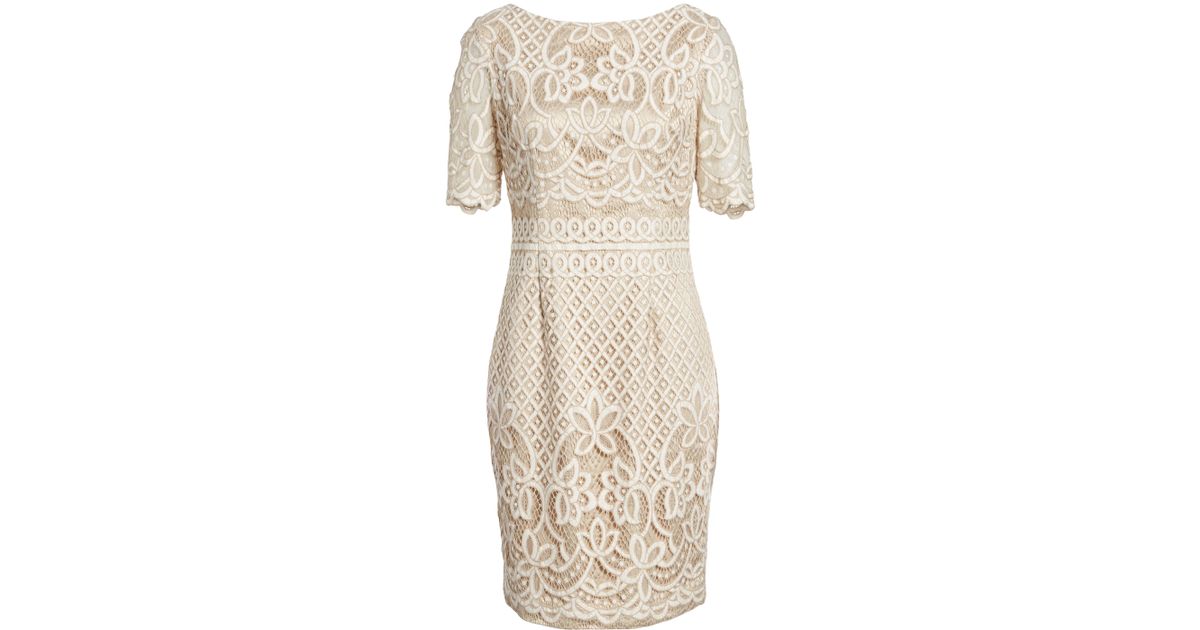 eliza j white lace dress