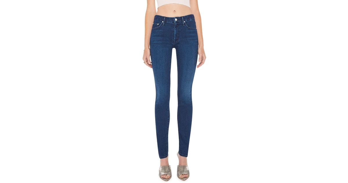 Mother The Looker Skimp Skinny Jeans in Blue